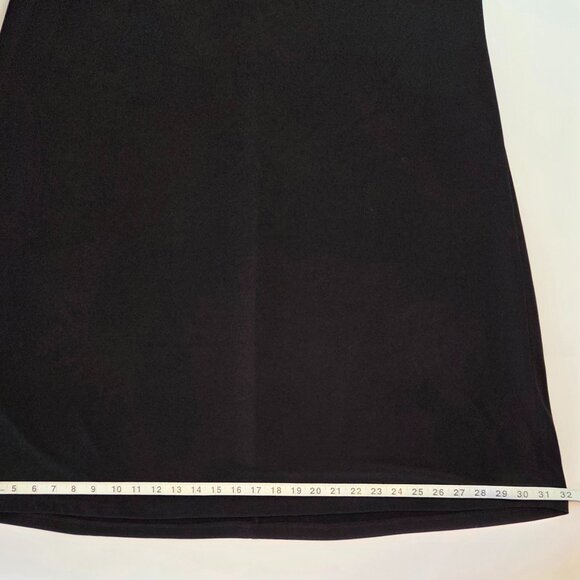 Connected Apparel Black w/Bronze/Floral Chiffon Overlay Dress, Size 24W - Picture 9 of 13